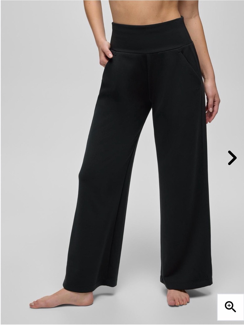 Prana Shea Soft Wide-Leg Black Women's Pants